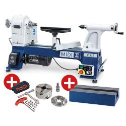 Offre Tour à bois Midi 2 Plus + Extension + Mandrin G3 Pro-tek