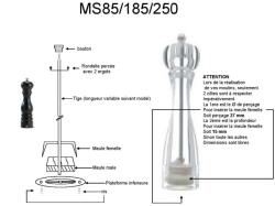 Mécanisme pour moulin à sel / poivre