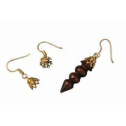 BOUCLES D'OREILLES DOREES PAR 10